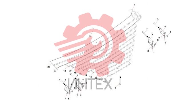 Пластины подвески JDP4201-2902010A 60112846