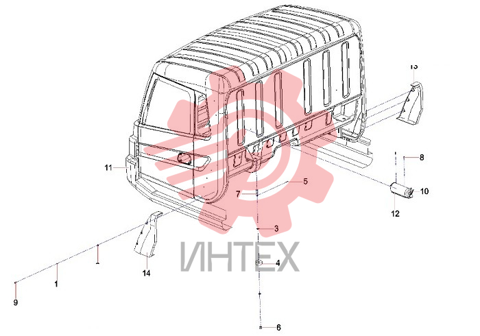 Оборудование кабины 12570685