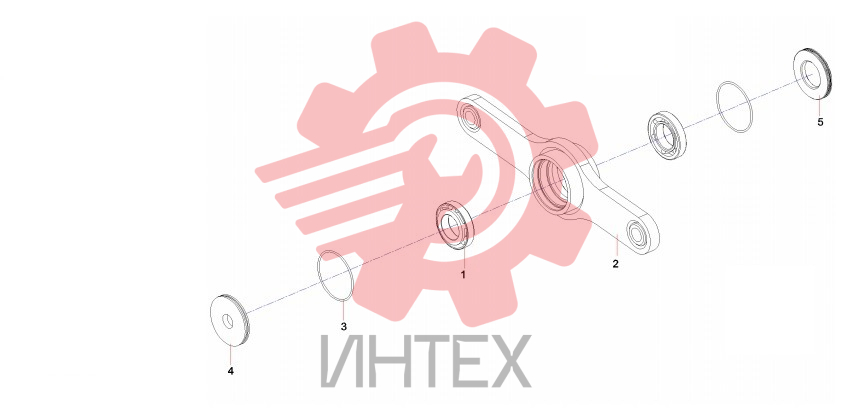 Рычаг поворотный средний 13278902