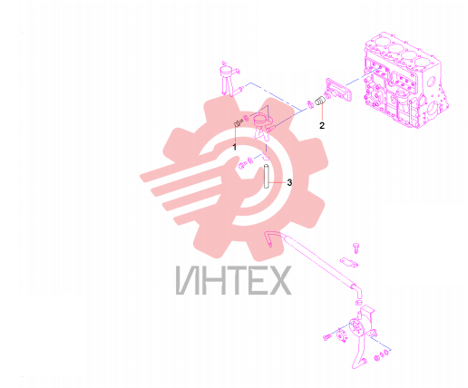 Комплектующие двигателя 60041410