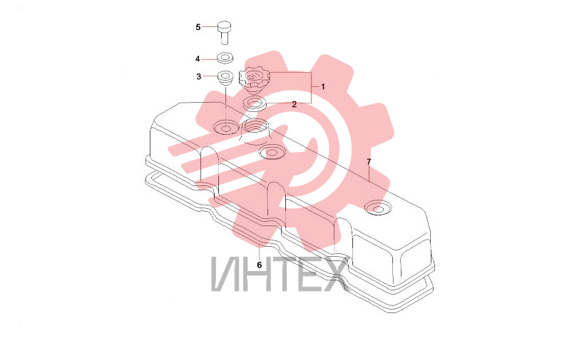 Крышка головки блока цилиндров 60041426