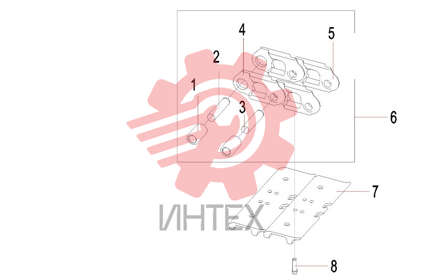 Цепи и башмаки гусениц 13569416