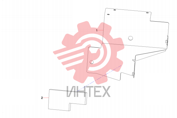 Пластина угловая 12169090