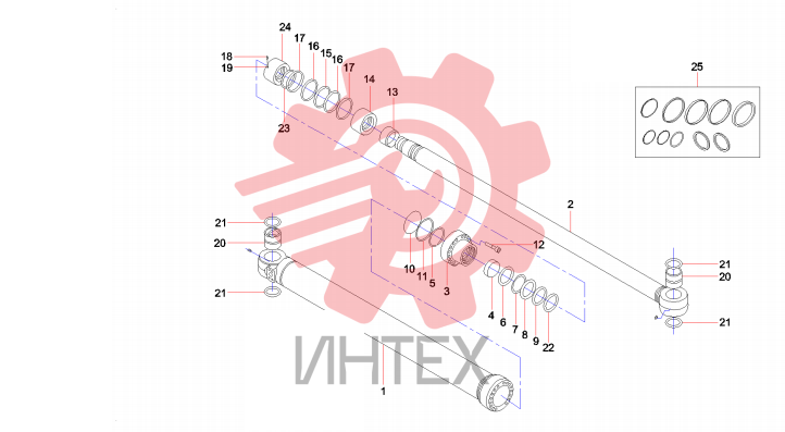Цилиндр ковша 60011369