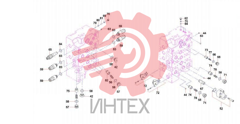 Компоненты гидрораспределителя (часть 3) 60008123