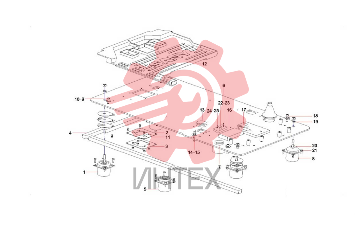 Пол и амортизация кабины 11540709