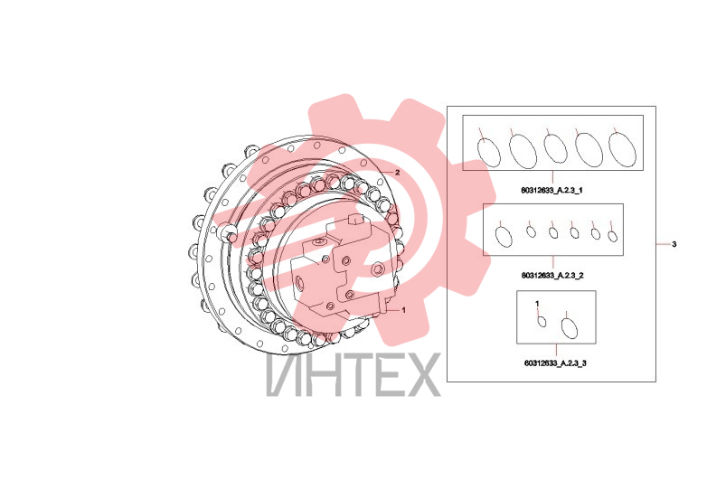 Компоненты редуктора 60246652