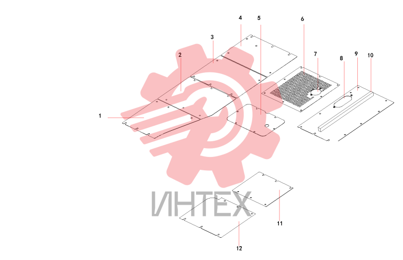 Пластины защитные платформы 13552319