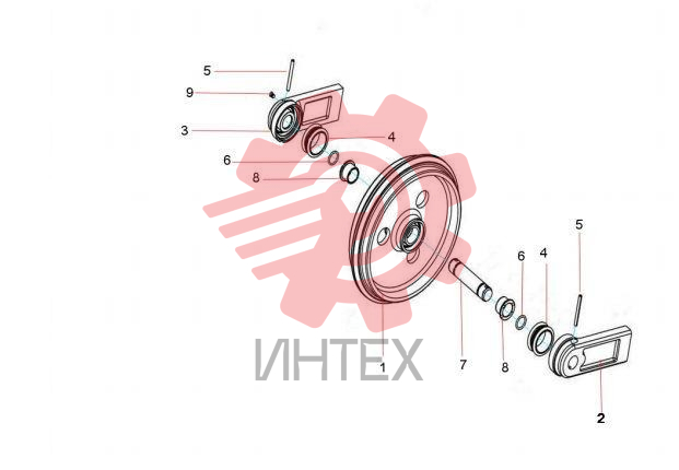 Колесо направляющее 60181502