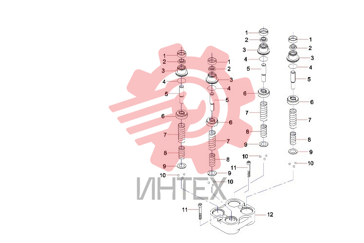 Компоненты клапана (часть1) 60283709