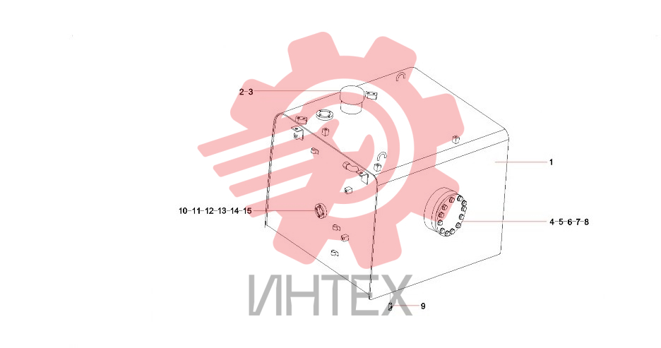Бак топливный 11451634