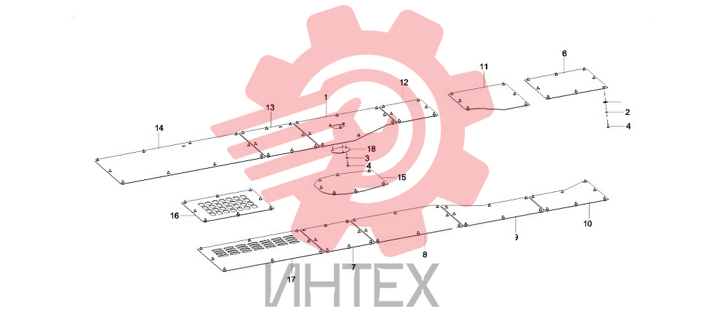 Пластины защитные 11444607