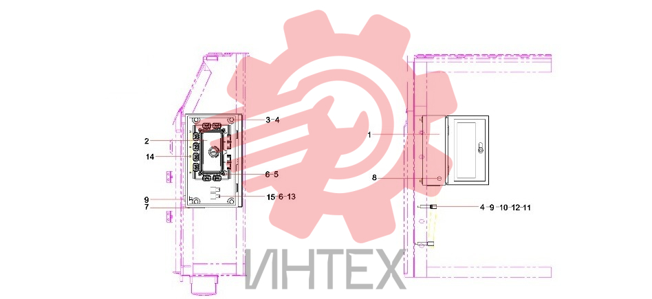 Блок управления 13744636