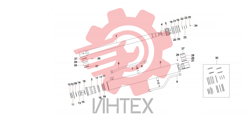 Цилиндр стрелы 60199325