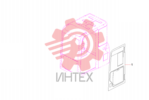 Дверь кабины 60213367