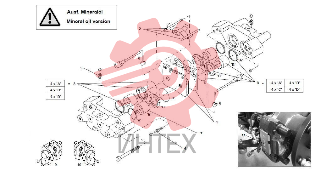 Суппорт тормозной 4x40