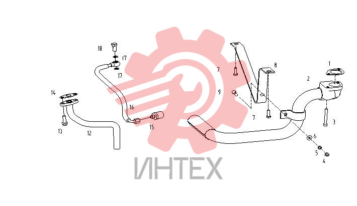 Трубопровод турбонагнетателя S00003137+04
