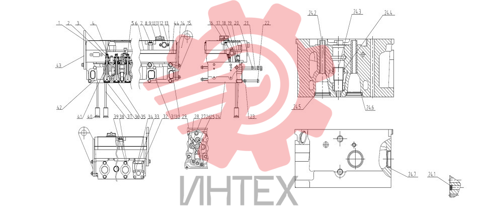 Головка блока цилиндров D04-000-900
