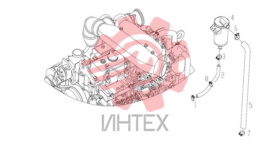 Сепаратор картерных газов D42-000-30A