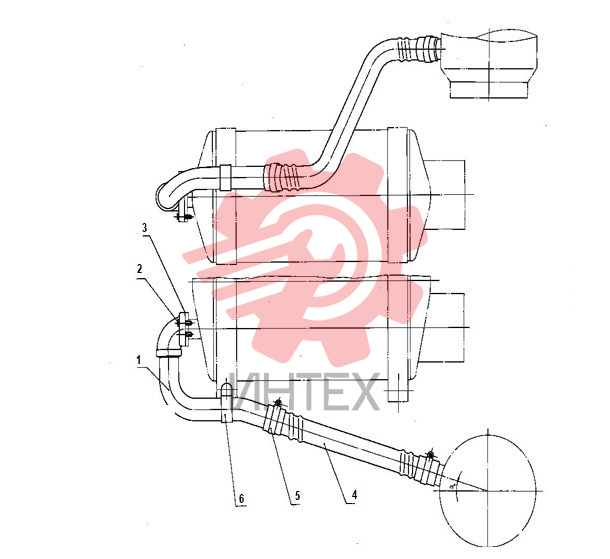 Комплектующие выхлопной системы C14BZ-14BZ001