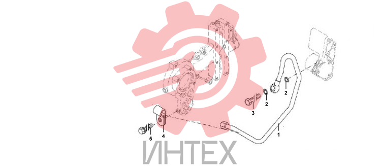 Трубка топливная двигателя
