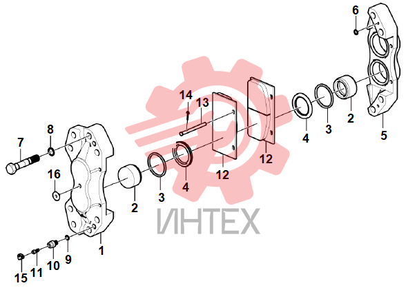 Суппорт тормозной (360301)
