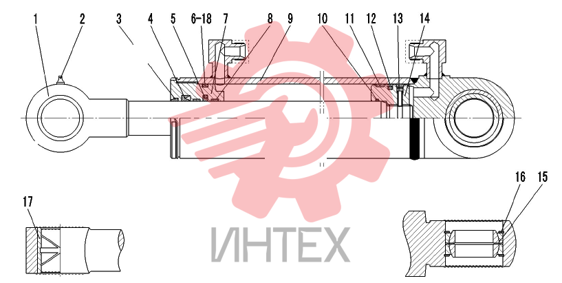 Цилиндр рулевой (371368)