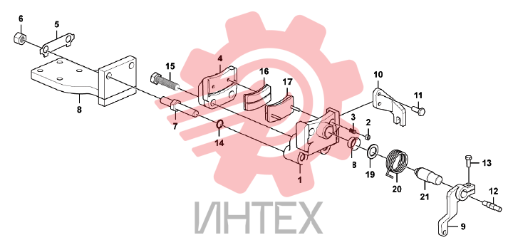 Тормоз ручной (43775)