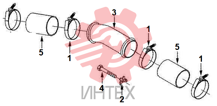 Патрубки турбокомпрессора TB91070