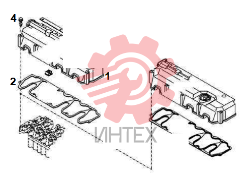 Крышка клапанная в сборе 1003045-52D
