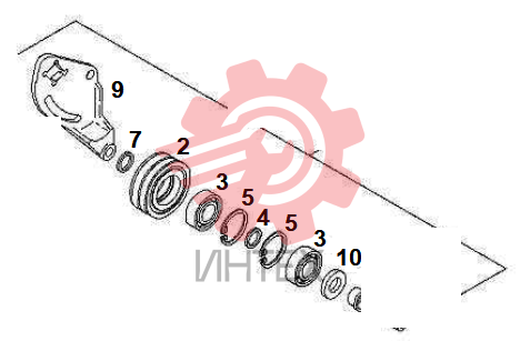 Шкив-натяжитель в сборе 1023003-52D