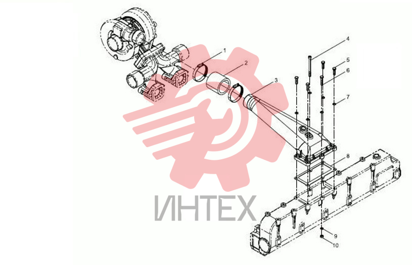 Трубопровод турбонагнетателя