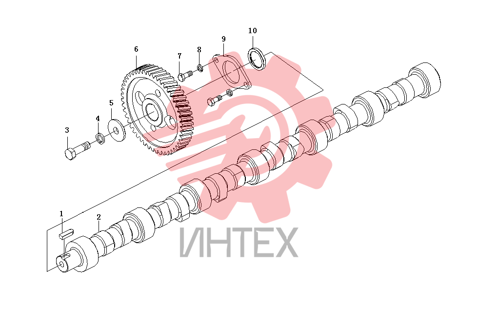 Вал распределительный в сборе 630-1006000a.02