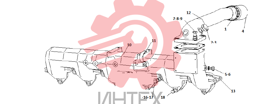 Комплектующие впускного коллектора J8000-1008100/07