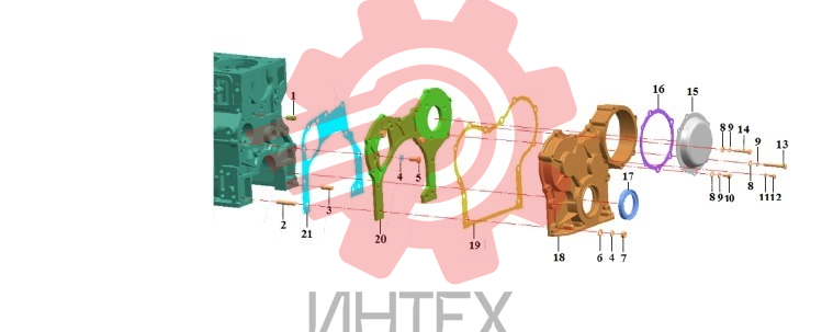Корпус зубчатого колеса в сборе (530101)