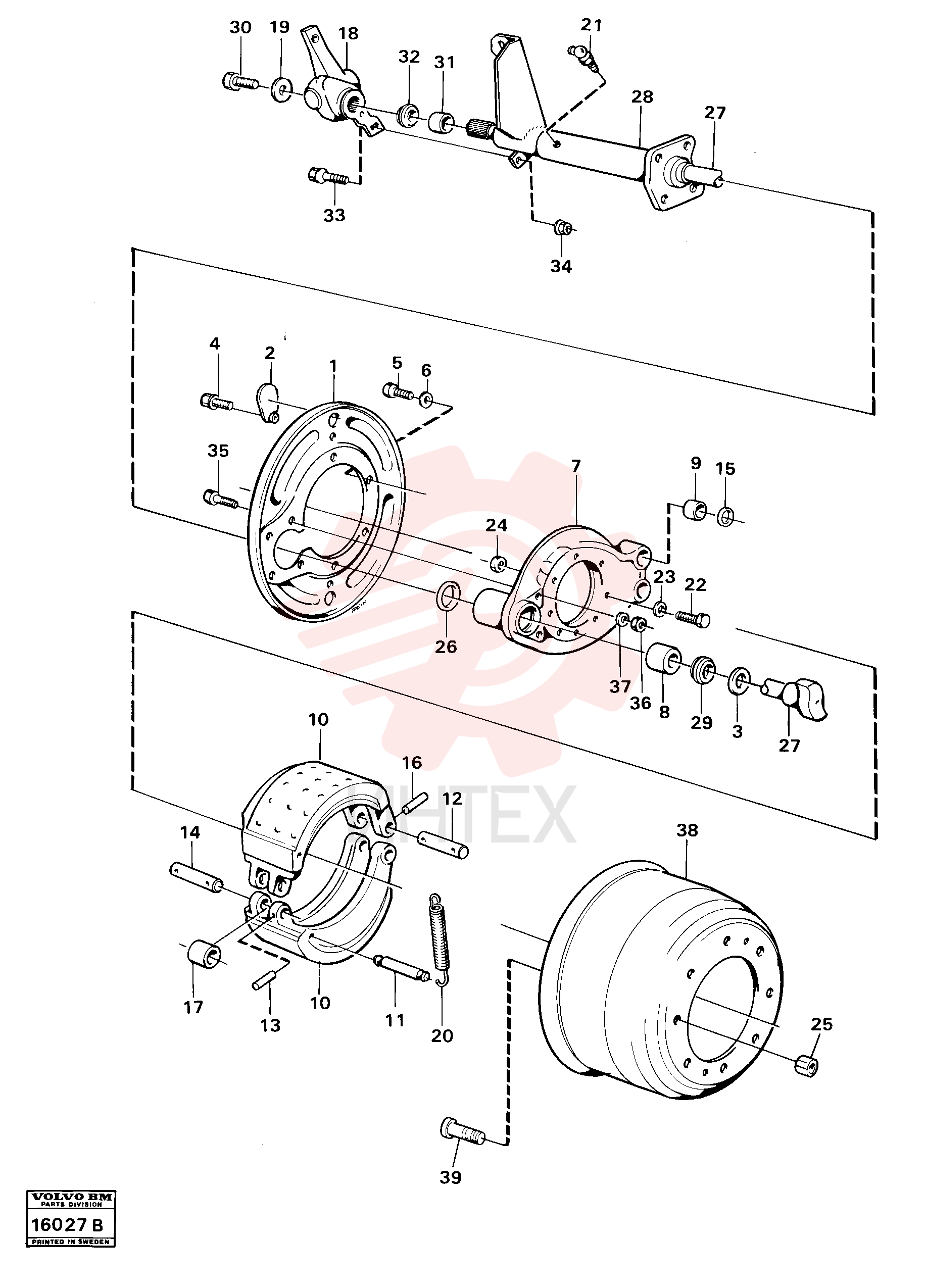 Brake lining kit