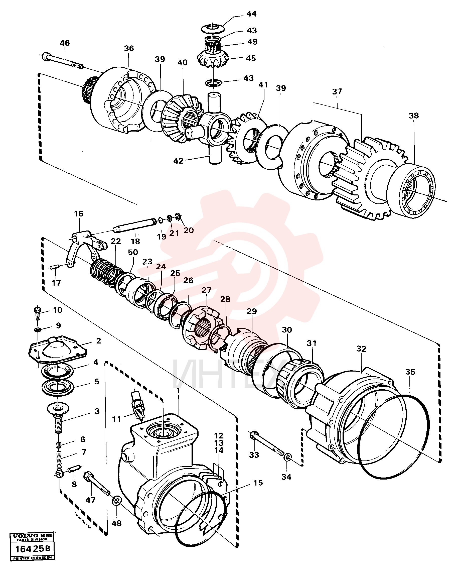 Differential pinion set