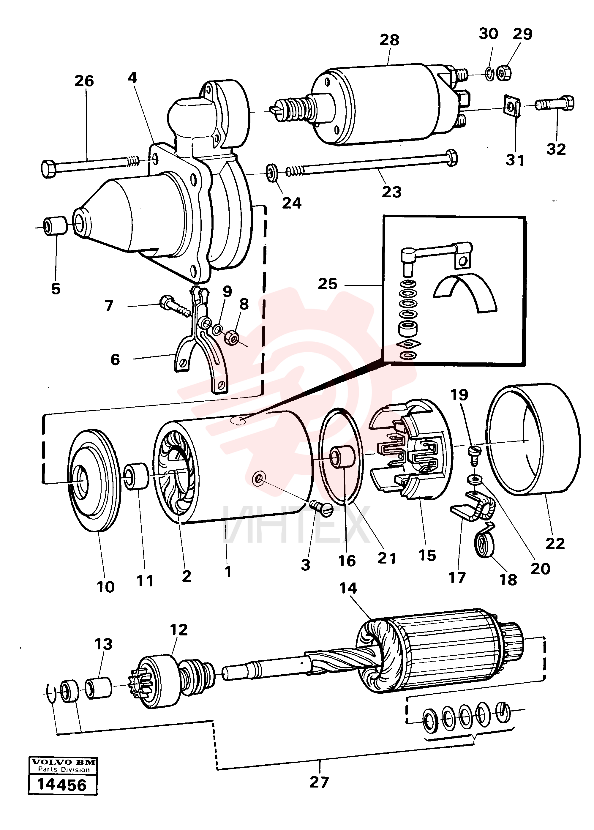Starter motor VOE 466772