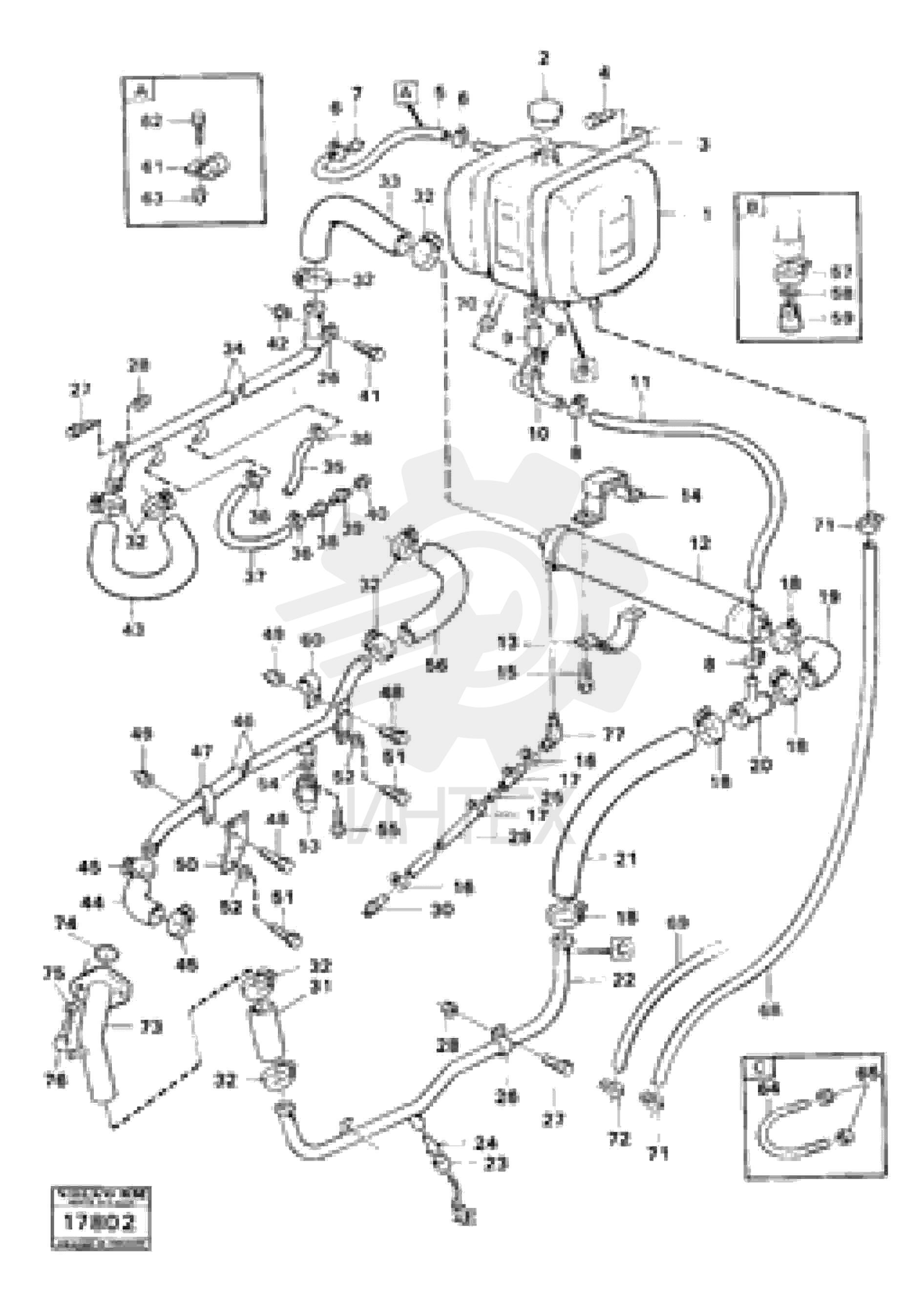 Coolant pipe VOE 4965198