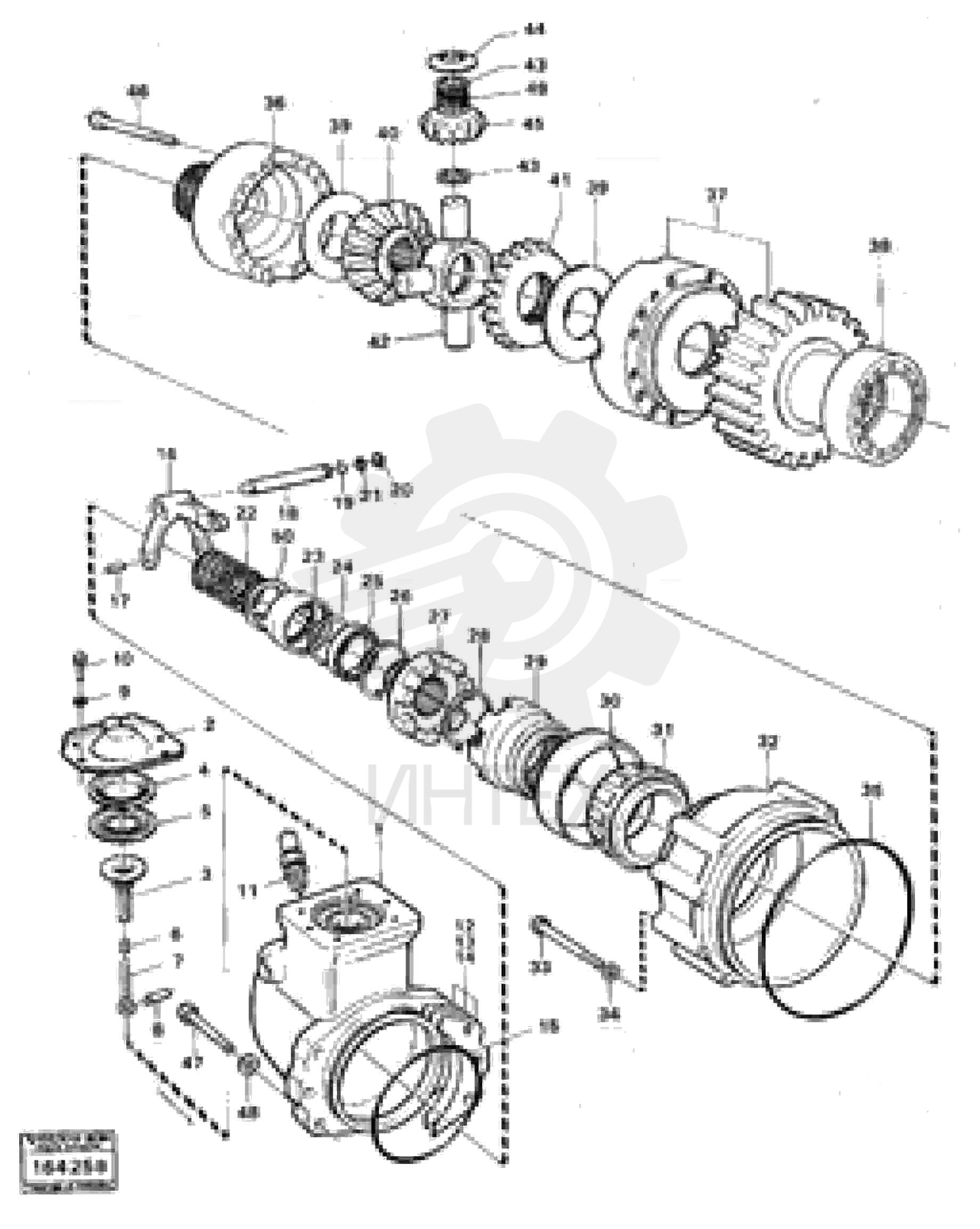 Differential pinion set VOE 6630924