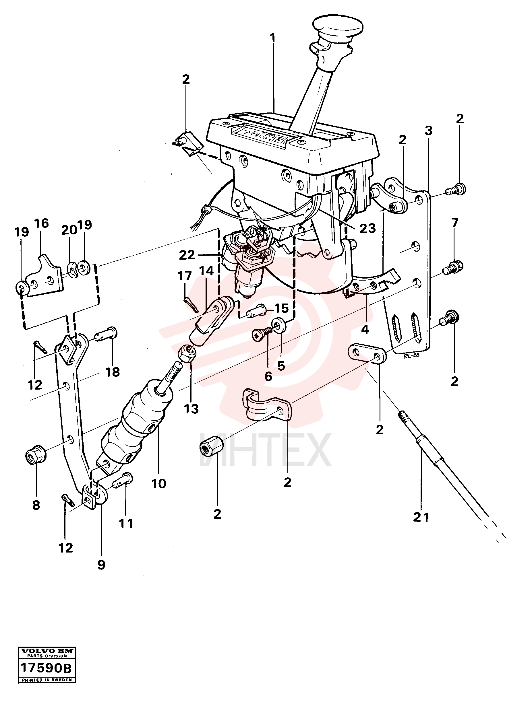 Gear Selector VOE 4941307