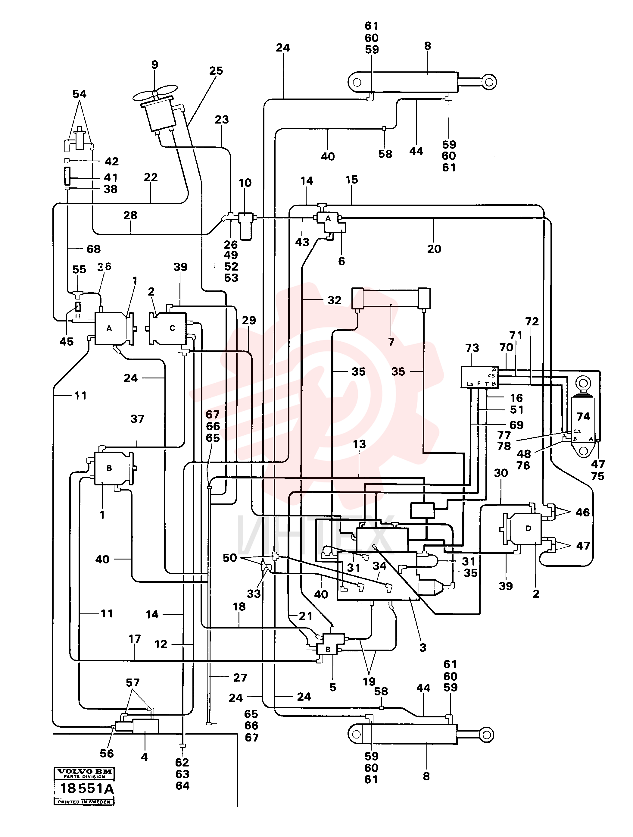 Hose assembly VOE 932633 (2)