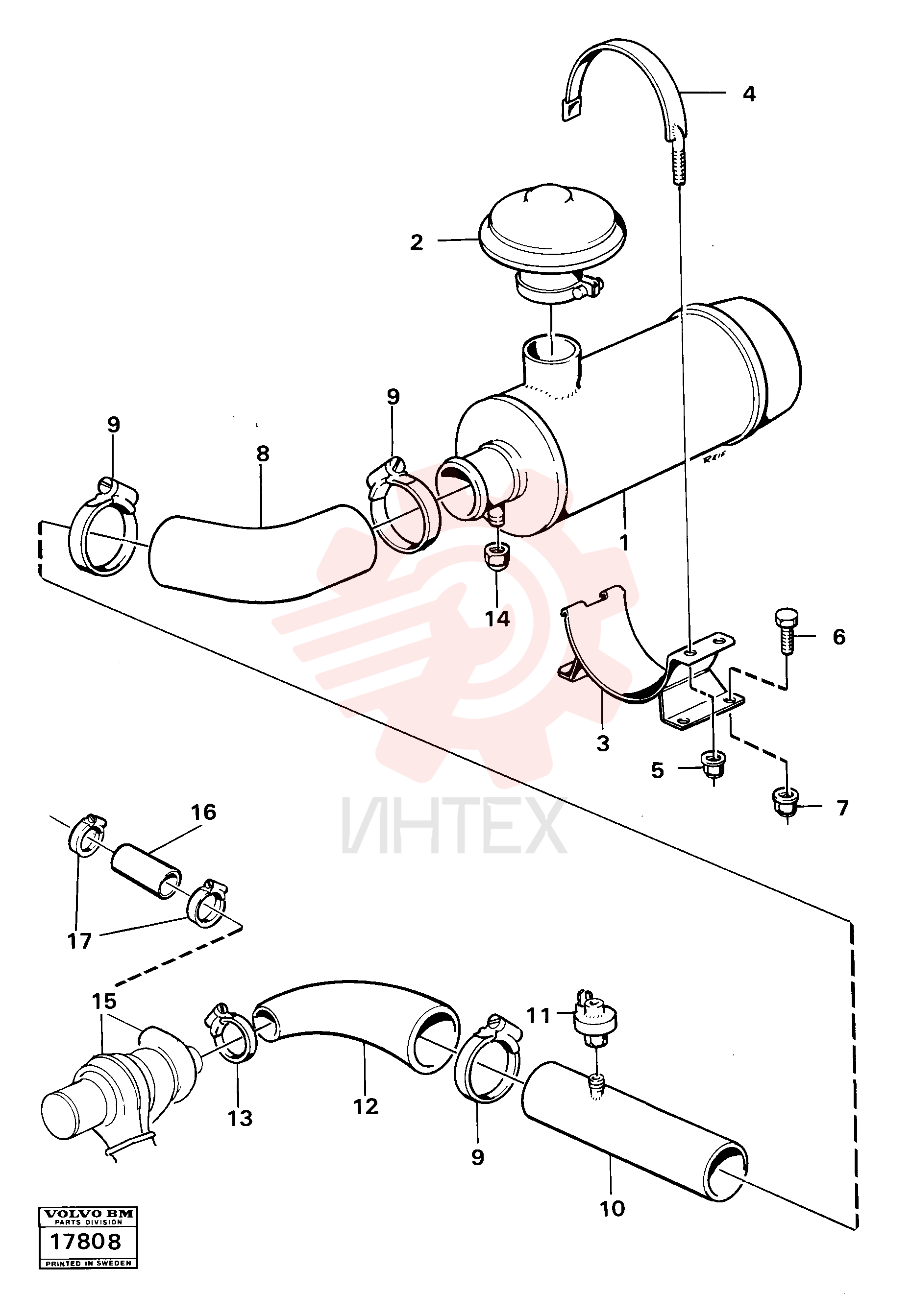 Inlet manifold VOE 4940716