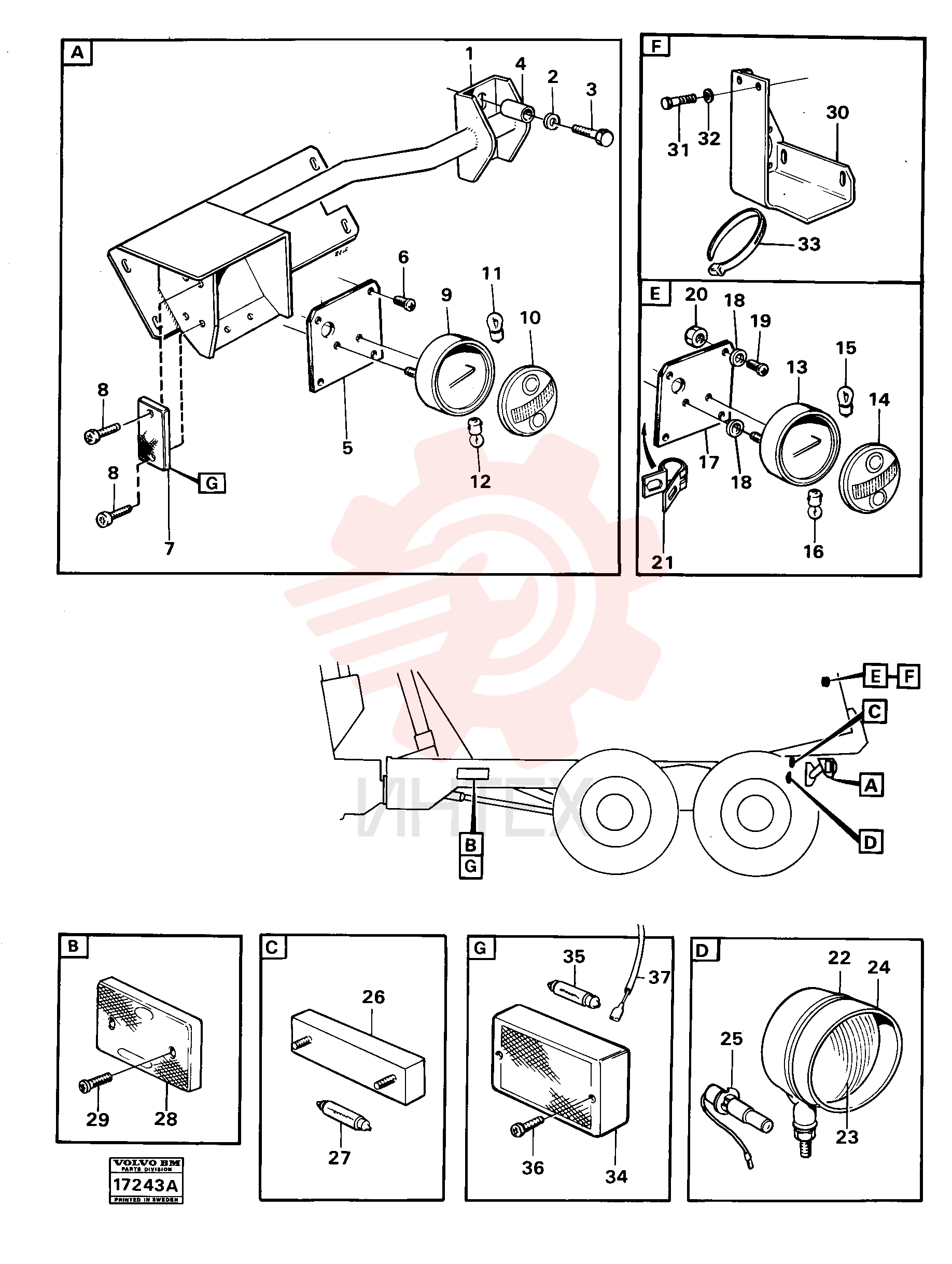 Lantern bracket VOE 4864962