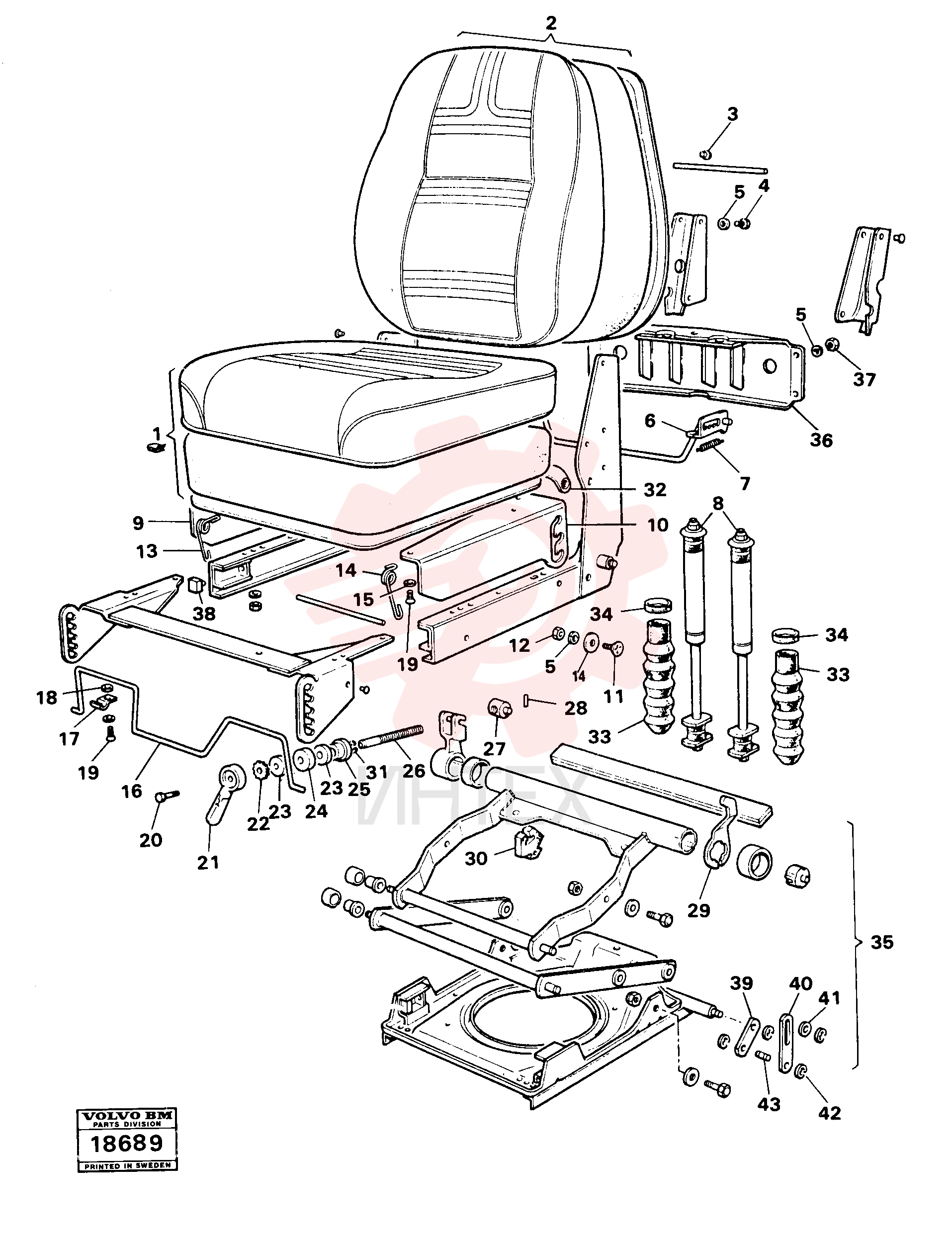 Operator's Seat VOE 4881694