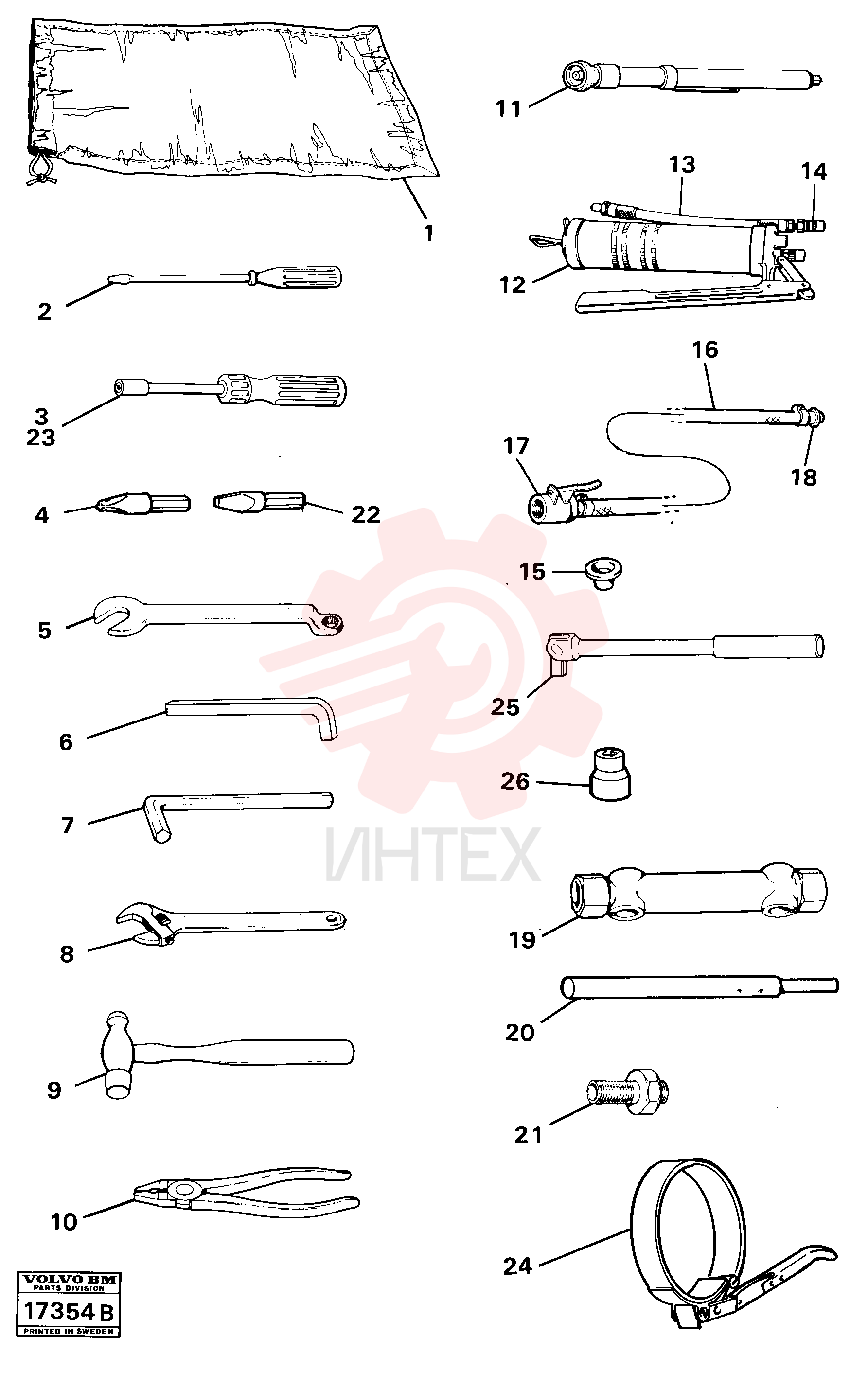 Socket wrench VOE 13962257