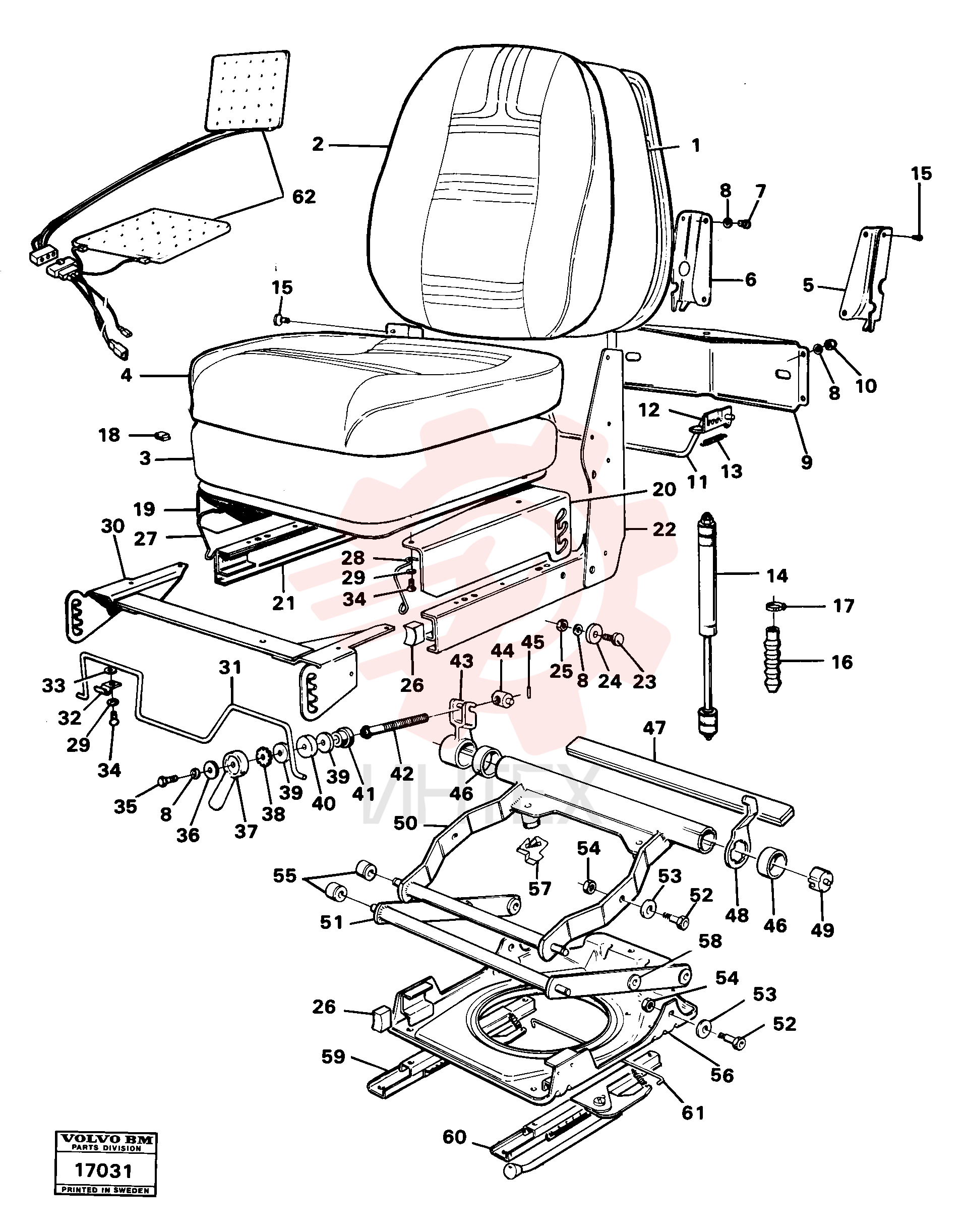Operator's Seat VOE 6212978 (2)