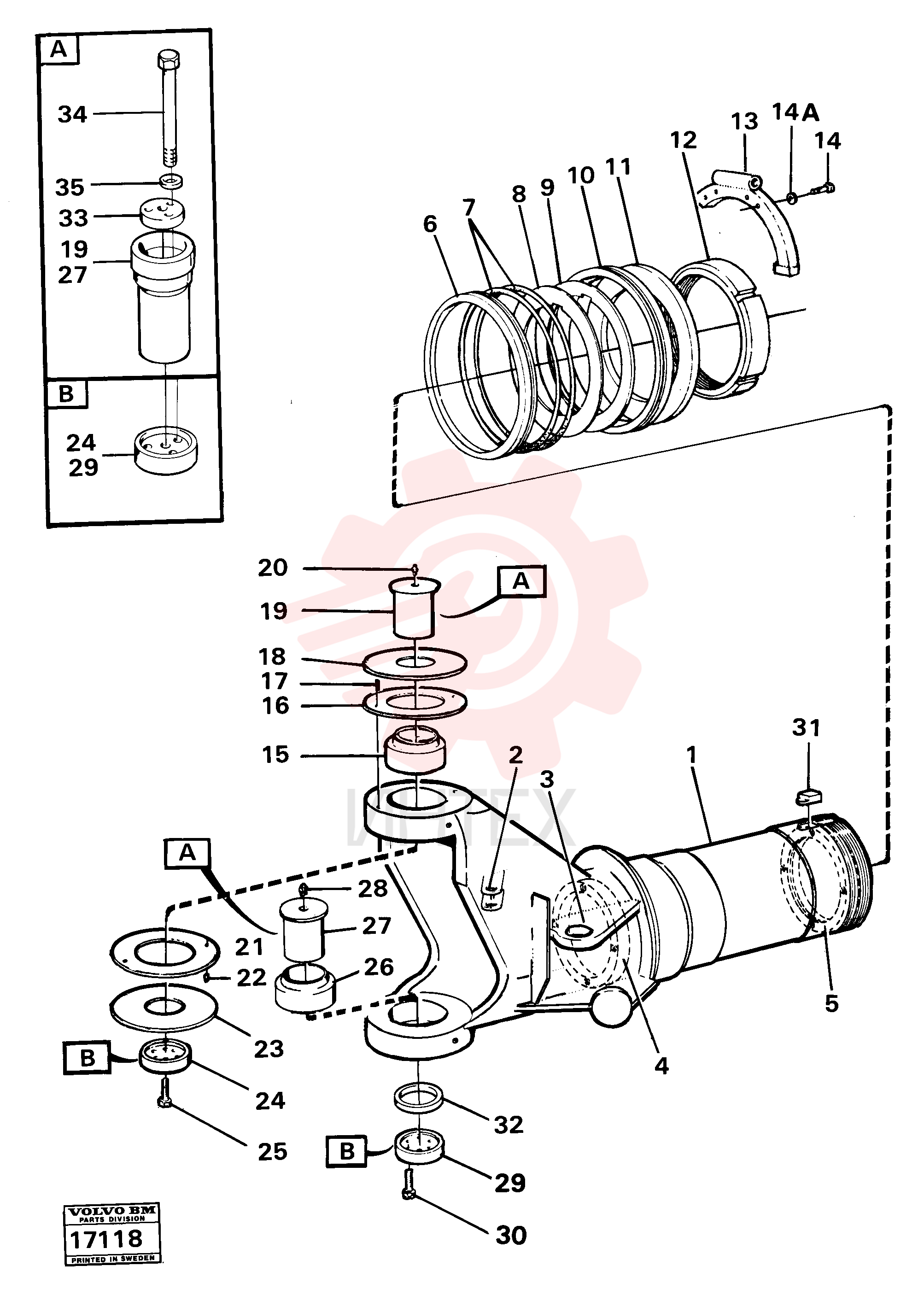 Rear hitch VOE 4861255 (2)