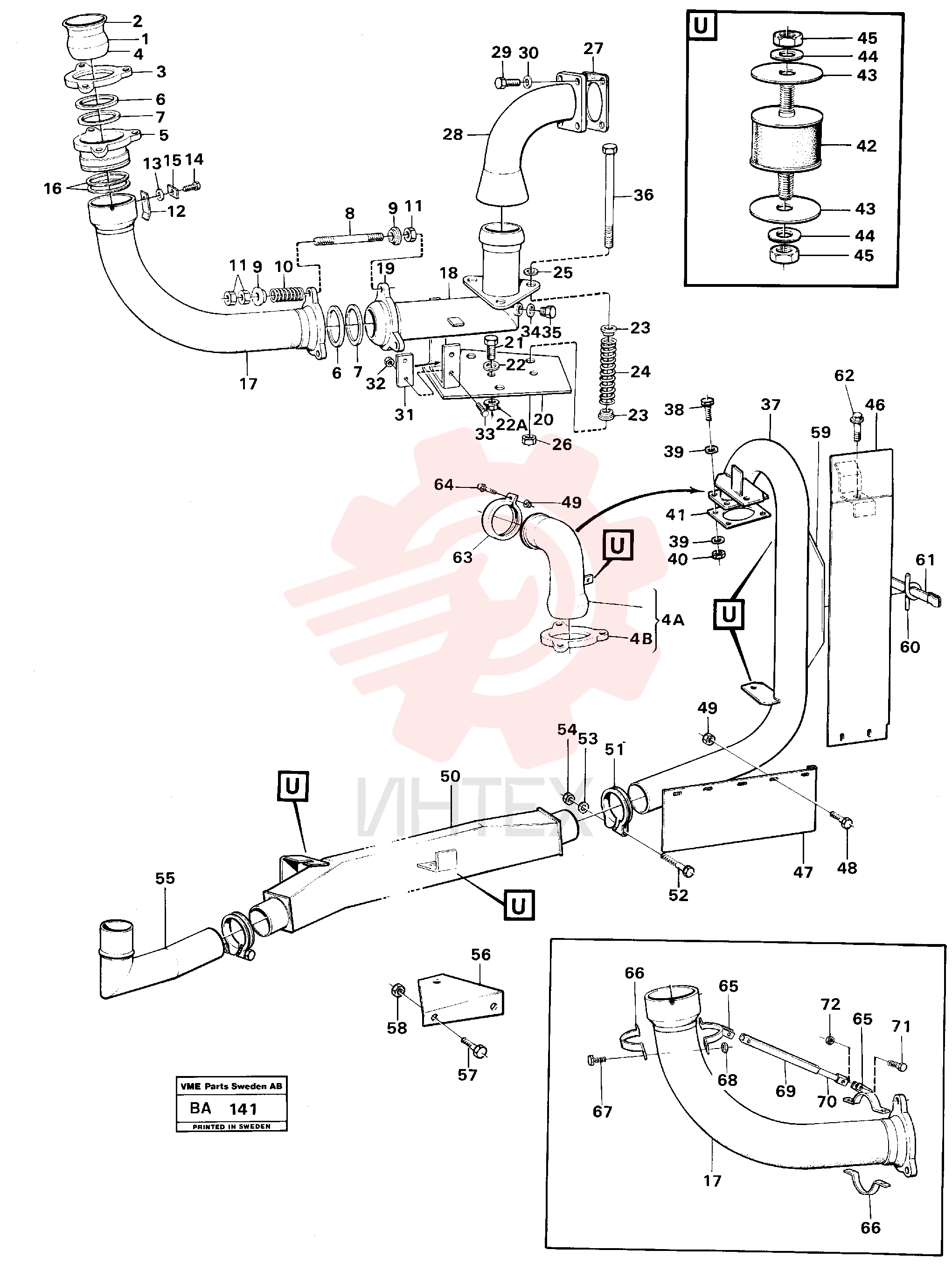 Flange lock nut