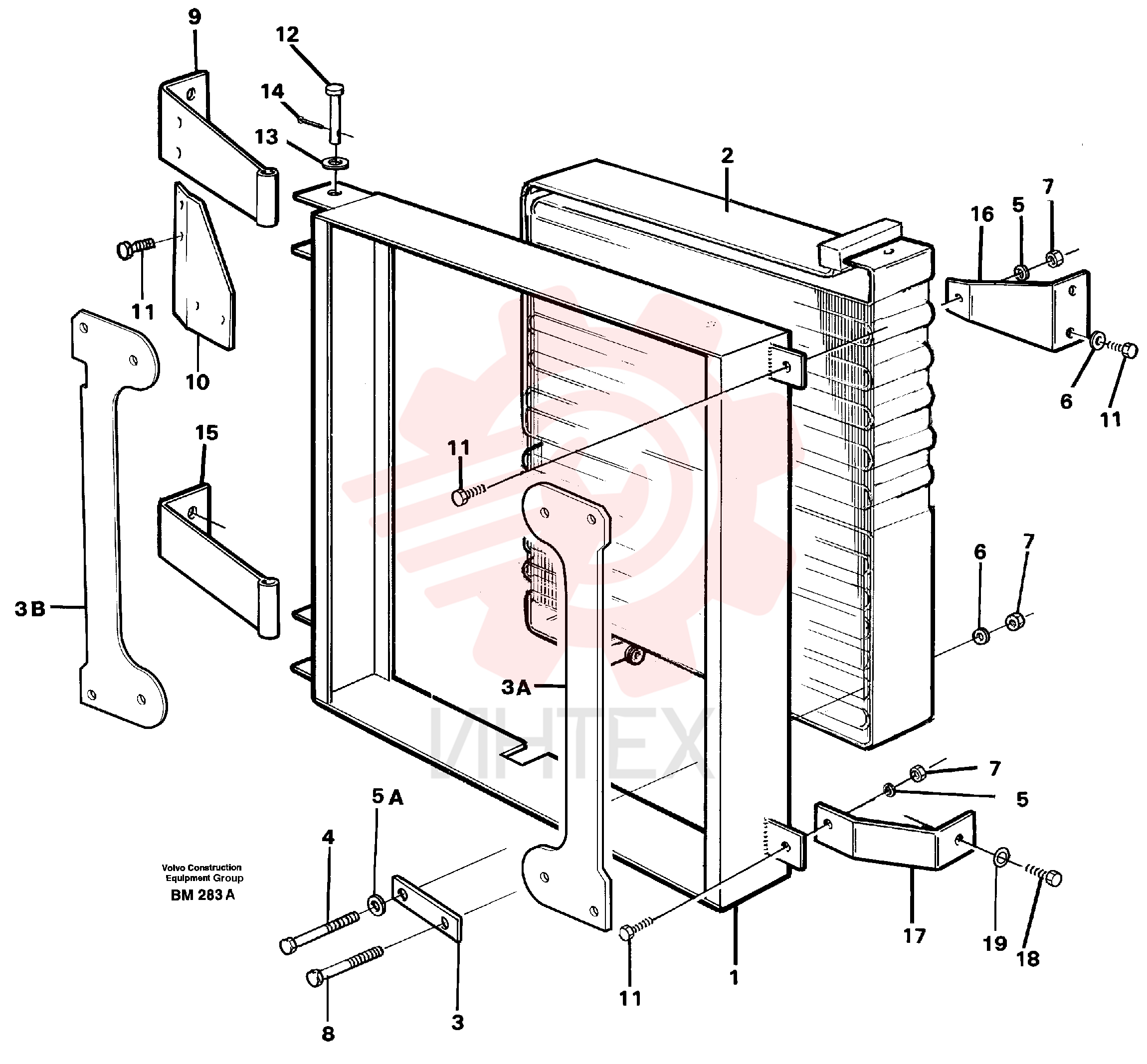 Attaching frame